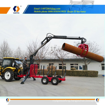 Wood Crane on Tractor trailer 8 tons ZM8006